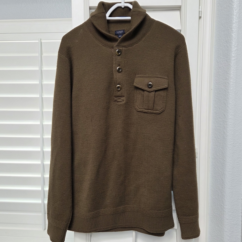J. Crew Men's Turtleneck Sweater in‎ Olive